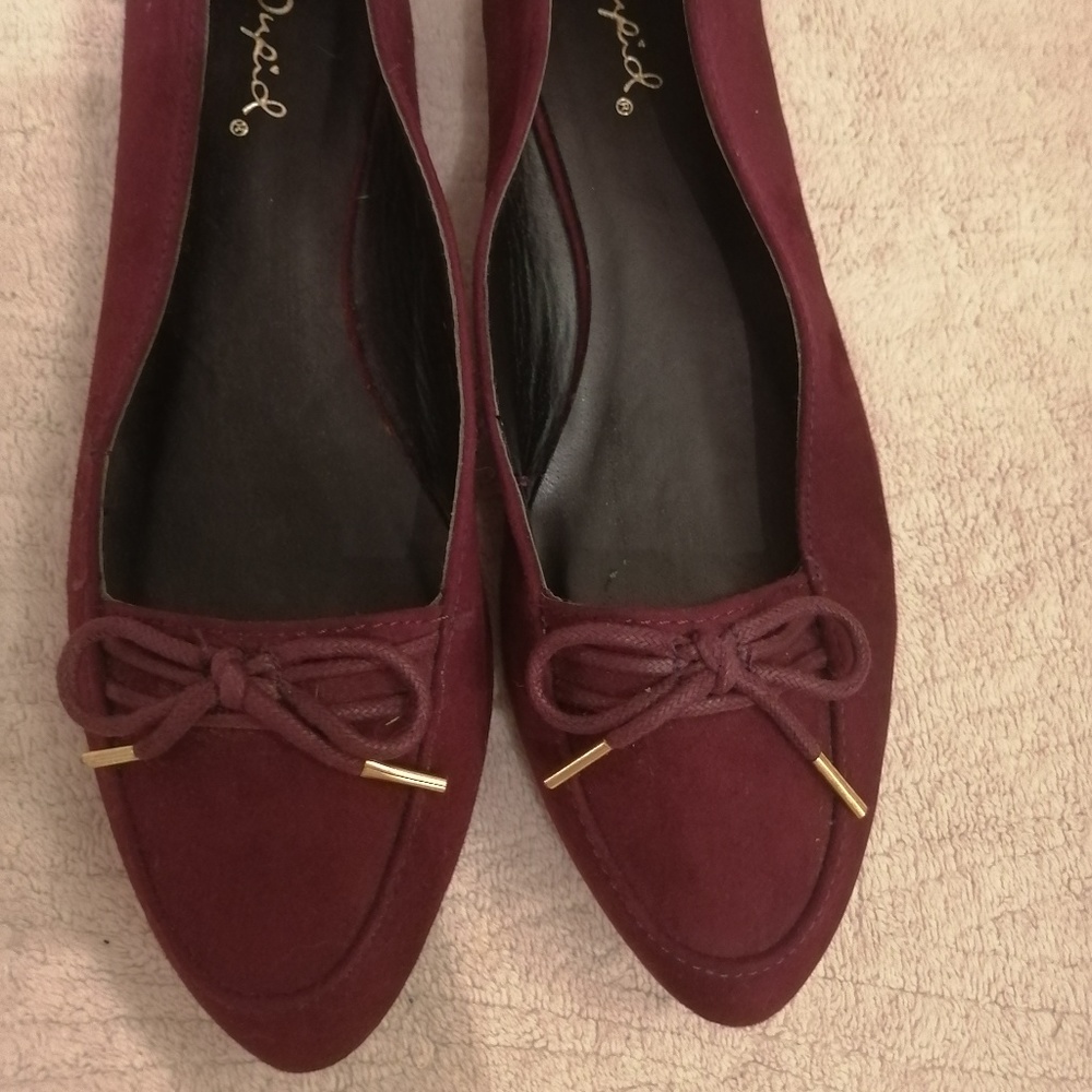 🆕NWT Qupid flats with bow size 7